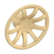 Деталь LEGO Wheel Cover 9 Spoke - 18mm D. - for Wheel 55982, Песочный