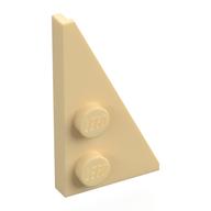 Деталь LEGO Пластина-клин правая 2 x 4 27°, Песочный
