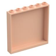 Деталь LEGO Панель 1 x 6 x 5, Светлый телесный