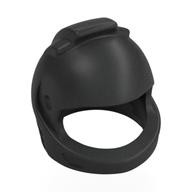 Деталь LEGO Minifig Space Helmet with Black Neck Pattern, Жемчужный титановый