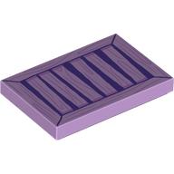 Tile 2 x 3 with Dark Purple Wooden Crate / Shutter print