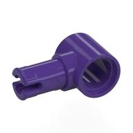 Деталь LEGO Technic Pin Connector Hub with 1 Pin with Friction Ridges Lengthwise [Square Holes], Темно-фиолетовый