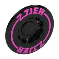 Деталь LEGO Hub Cap 24mm without Tube with Dark Pink 'Z TIER' print, Черный