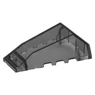 Деталь LEGO Windscreen 4 x 6 x 1 2/3 Wedge Angled, Прозрачный черный
