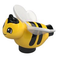 Деталь LEGO Duplo Animal Bee with Face and Black Stripes Print, Желтый