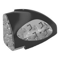 Деталь LEGO Technic Panel Round Corner 5 x 3 x 2 Left with Black headlight print, Прозрачный бесцветный