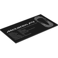 Деталь LEGO Tile 8 x 16 with White McLaren Stats Print, Черный