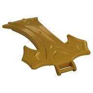 Деталь LEGO Dragon Slider Trigger with 2 Bars, Жемчужно-золотой