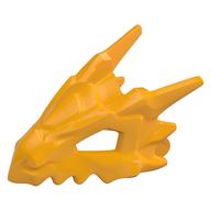 Деталь LEGO Creature Body Part, Dragon Head Upper Jaw, Hollow Eyes, Spikes, Ярко-светло-оранжевый