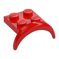 Деталь LEGO Крыло 2 x 3 x 1 1/3, Красный
