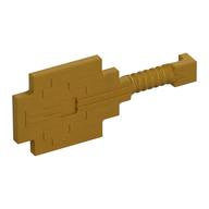 Деталь LEGO Musical Instrument, Guitar, Blocky, Жемчужно-золотой