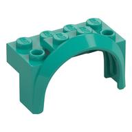 Деталь LEGO Wheel Arch, Mudguard 4 x 2 x 2, Темно-бирюзовый