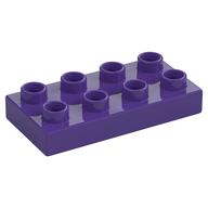 Деталь LEGO Пластина 2 x 4, Темно-фиолетовый