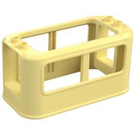 Деталь LEGO Duplo Train Passenger Cabin 4 x 8 x 3 1/2, Ярко-светло-желтый
