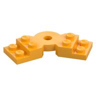 Деталь LEGO Plate Angled 2 x 2 with Step and Hole in Center, Ярко-светло-оранжевый