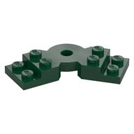 Деталь LEGO Plate Angled 2 x 2 with Step and Hole in Center, Темно-зеленый