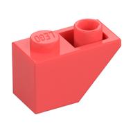 Деталь LEGO Скос перевёрнутый 45° 2 x 1, Коралловый