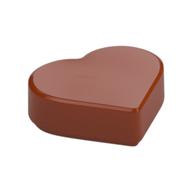Деталь LEGO Tile 1 x 1 Special Heart, Темно-оранжевый