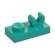 Деталь LEGO Пластина специальная 1 x 2, Темно-бирюзовый