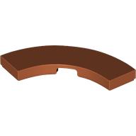 Деталь LEGO Tile 3 x 3 Curved, Macaroni, Темно-оранжевый