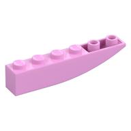 Деталь LEGO Скос изогнутый перевёрнутый 6 x 1, Ярко-розовый