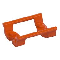 Деталь LEGO Vehicle Track, Roller Coaster Straight 4L, Красно-оранжевый