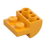 Деталь LEGO Скос изогнутый перевёрнутый 2 x 2, Ярко-светло-оранжевый