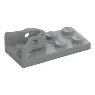 Деталь LEGO Plate Special 2 x 4 with Ball Receptacle on Top, Светлый сине-серый