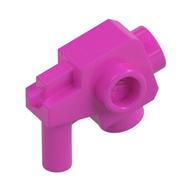 Деталь LEGO Weapon Gun with Studs on Side, Темно-розовый
