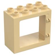 Деталь LEGO Door Frame Flat Front Surface, Completely Open Back, Песочный