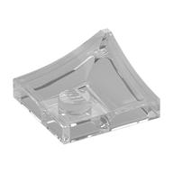 Деталь LEGO Plate Special 2 x 2 with Double Inverted Curve, 1 Stud, Прозрачный бесцветный