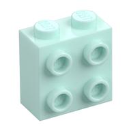 Деталь LEGO Кирпичик специальный 1 x 2 x 1 2/3, с четырьмя штырьками на одной стороне, Светлый морской волны