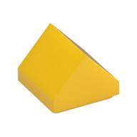 Деталь LEGO Скос двойной 45° 1 x 1, Желтый