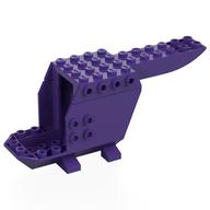 Деталь LEGO Helicopter Body 4 x 14 x 5, Темно-фиолетовый