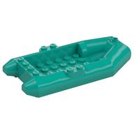 Деталь LEGO Boat / Rubber Raft / Dinghy 6 x 12, Темно-бирюзовый