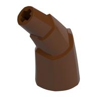 Деталь LEGO Animal Body Part, Horn Stacked 45 deg. with Axle Connectors, Красно-коричневый