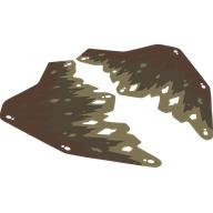 Деталь LEGO Foil for 71809-1, Tan/Dark Tan Wings, Прозрачный бесцветный