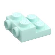 Деталь LEGO Plate Special 2 x 2 x 2/3 with Two Studs On Side and Two Raised - Updated Version, Светлый морской волны