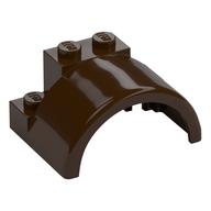Деталь LEGO Wheel Arch 4 x 3 x 1 2/3, Темно-коричневый