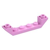 Деталь LEGO Скос перевёрнутый двойной 45° 6 x 1, с вырезом 1 x 4, Ярко-розовый