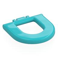 Деталь LEGO Duplo Furniture Toilet Rim, Средне-лазурный