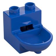 Деталь LEGO Duplo Furniture Toilet (without Rim), Голубой