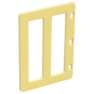 Деталь LEGO Duplo Door with Two Long Window Panes, Ярко-светло-желтый
