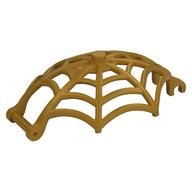 Деталь LEGO Insect Accessory, Spider Web, Dome Shaped with Bar, Clips, Жемчужно-золотой
