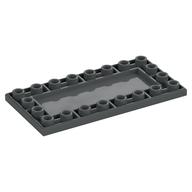 Деталь LEGO Плитка специальная перевёрнутая 4 x 8, Темный сине-серый