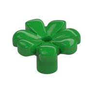 Деталь LEGO Friends Accessories Flower with 7 Thick Petals and Pin, Ярко-зеленый