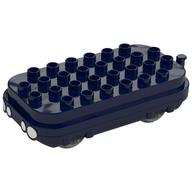 Деталь LEGO Duplo Train Engine Base, Push & Go Motor with White Headlights, Темно-синий