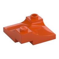 Деталь LEGO Brick Curved, Internal, 1 x 3 x 3 with 1/3 Inverted Cutout, Красно-оранжевый