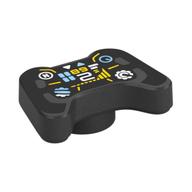 Деталь LEGO Game Controller with F1 Steering Wheel Controls print, Жемчужный титановый