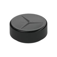 Деталь LEGO Tile Round 1 x 1 with Silver Mercedes Logo print, Черный